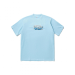 Li Ning Rulaudseeria Kirjaprindiga &Uuml;mara kaelusega Vaba L&uuml;hikeste varrukatega T-s&auml;rk Unisex &Uuml;laosad Taevasinine AHSU225-2 L