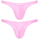 Ujumisriided Meeste ujumistrikoo l&auml;ikiv punn kott Stringid Mini-bikiini aluspesu Madala v&ouml;&ouml;kohaga p&uuml;ksid alusp&uuml;ksid ujumisriided vannip&uuml;ksid alusp&uuml;ksid XXL roosa