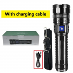 15000mAh Suure Mahutavusega Taskulamp Laetavad LED Taskulambid Suure V&otilde;imsusega Taskulamp Suumitav Latern Pikk Valgusvihk 3000M COB Valgus black&ZOOM