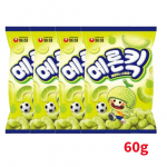 Korea kr&otilde;mpsuv suupiste &ndash; Banana Kick, Melon Kick (26 Valikut) #Melon 60g x 4pcs
