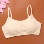 T&uuml;drukute pehme aluspesu puuvillased rinnahoidjad, lapsed, sport, teismelised, &uuml;hev&auml;rvilised mantlid valge