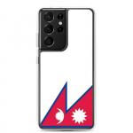 Coque Samsung &ndash; Drapeau du N&eacute;pal &ndash; Galaxy S21 Ultra &ndash; Supp &ndash; Mitmev&auml;rviline &ndash; TPU l&auml;bipaistev