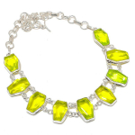 Tsavorite Gemstone Handmade 925 Sterling Silver Jewelry Necklace 18 t7w22