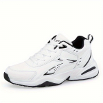 Meeste sportlikud vabaajajalatsid - triibulised/&uuml;hev&auml;rvilised, paelkinnis, hingav tekstiilvooder ja vastupidav TPR tald 42 valge