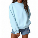 Women's fashionable long-sleeved sweatshirt L