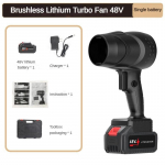 800W Harjadeta Suure V&otilde;imsusega V&auml;givaldne Turboventilaator Laetav Tolmu Eemaldus F&ouml;&ouml;n Kaasaskantav Lehepuhur 48V Toolbox