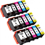 Cartouches d'encre E202XL pour Epson Expression premium xp-6000 - 15 Pack - 3BK/3PBK/3C/3M/3Y