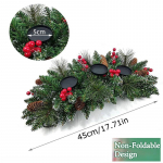 1 tk Metallist ja Plastikust Lauakaunistused Punased Marjad Klassikaline 3 Sammask&uuml;&uuml;nlajalaga Pidulik J&otilde;uluk&uuml;&uuml;nlahoidja J&otilde;ulud 45cm