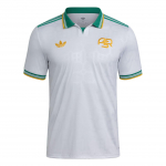 Adidas Originals Ss25 As Roma Kolmas S&auml;rk F&auml;nniversioon Kitsa L&otilde;ikega Moodne L&uuml;hikeste Varrukatega Jalgpallis&auml;rk Meeste Topp JJ4185 2XL