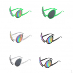 6 Pieces Novelty Alien glasses for party Fancy Dress Costume Colorful