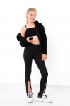 Leggings for Teen Girls &ndash; Stretch Fit & Stylish Front Slits, Any season, 6469-079 HC 140