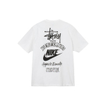 Nike x Stussy The Wide World Tribe T-s&auml;rk (Aasia suuruse m&auml;&auml;ramine) Valged Meeste Topid DV1775-100 S white