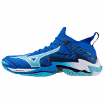 Mizuno Wave Lightning Neo 3 Mugen Blue Unisex Tossud Valge Estate-Blue V1GA240201 40.5