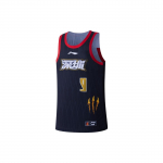 Li Ning CBA seeria professionaalne korvpalli logo tr&uuml;kiga kiiresti kuivav jahe korvpallis&auml;rk 23-24 hooaja f&auml;nniversioon Shenzheni meeskond Zhou Peng 9 AAYTB39-1 XL