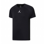 Jordan Logo &Uuml;mmargune kaelus Sirge l&otilde;ige L&uuml;hikesed varrukad T-s&auml;rk Meeste T-s&auml;rgid Must 892257-010 S