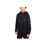 Nike Logo Tr&uuml;kiga Kapuutsiga T&otilde;mblukuga Raglaanvarrukaga Jakk Laste jakid Must HV5867-010 L black