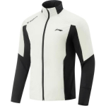 Li Ning Soe Tuulekindel P&uuml;stkrae Jakk Meeste Jakk Must Standard-Valge AJMV081-1 2XL