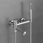 Messingist Vannitoadu&scaron;i Komplekt Vanni Segisti K&auml;eshoitav Du&scaron;ipea Komplekt Lihtne Multifunktsionaalne Du&scaron;isegisti Kuum ja K&uuml;lm Segisti roosa kuldne v&auml;rv