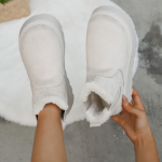 Mood Vabaaja Pealelibistatavad Naiste Pahkluusaapad Botas Mujer 2025 Talvised Naiste Lumesaapad Pl&uuml;&uuml;sist Soojad Libisemiskindlad Veekindlad Naiste Madalad Kingad 37 beež