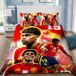 Jalgpallit&auml;htede tekikott padjap&uuml;&uuml;r voodipesukomplekt t&auml;iskasvanu poiss t&uuml;druk magamistoa kaunistus laste kingitus &uuml;hekohaline kahekohaline suur suurus EU Single 150x200cm