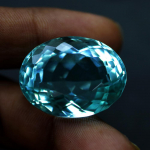 Naturaalne sinine akvamariin 10,9 ct ovaalne l&otilde;ige AAA sertifikaadiga lahtine v&auml;&auml;riskivi 26.0 mm approx sinine