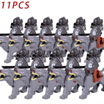 MOC Keskaja lotr Figuurid Ork S&otilde;durid R&ouml;&ouml;vel Vargr Hunt Elevant Ratsu R&uuml;&uuml;tlid Ehitusklotsid Klotsid M&auml;nguasjad lastele kingitused