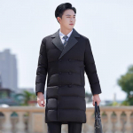 Men's Teluoman Mid-Length Thickened Winter Cotton Jacket 2XL