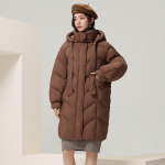 SNOWFLYING Naiste X40141192F Pikk Kapuutsiga Sulgedega Parka 155
