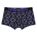 Emporio Armani KOGU PINNAL TR&Uuml;KITUD MIKROFIIBER Bokserid, Eesmine kinnis, EL Suurus, Meeste, Br&auml;ndi Nimega Aluspesu, Suurus S (EL suurus), 54045350, 74. violetne