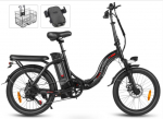 Samebike 2026 model CY20 Folding Electric Bicycle 36V 12Ah Removable Battery 20 Outdoor Fat E-bike for Adults. must