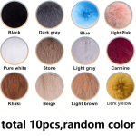 10 tk 7cm Faux Rex k&uuml;&uuml;liku karusnahast pallid kunstlikud kohevad pehmed pomponid DIY pom pomponid k&auml;sitsi valmistatud r&otilde;ivad &otilde;mblemine k&auml;sit&ouml;&ouml;tarbed