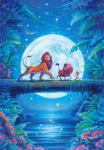 Tenyo [Valmistatud Jaapanis] 1000-osaline pusle Disney L&otilde;vikuningas: Kuuvalgus Hakuna Matata (51x73,5 cm) D-1000-047, Sisaldab liimi, spaatlit ja