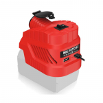 Sigaretis&uuml;&uuml;taja liidese toiteallikas Dewalt/Milwaukee 18V Li-ion akudele DC 12V alandav muundurregulaator USB Type C-ga