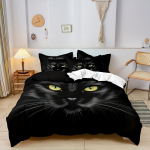 Tekikottide komplekt, musta kassi printiga voodipesukomplekt, pehme ja mugav tekikott magamistoa k&uuml;lalistetuppa (1*Tekikott + 2*padjap&uuml;&uuml;r) 90X200cm 2PCS