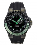 Invicta Aviator Must Silikoonrihm Must T&auml;hikuga Kvarts 49731 100M Meeste K&auml;ekell must