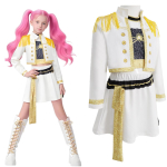 T&uuml;drukute Kooli Lavashow Poplaulja Karnevalipeo Rollim&auml;ngu Kost&uuml;&uuml;mid Laste M&auml;ngimine Halloweeni Cosplay Riietus &Uuml;likonna Komplekt 150cm beige