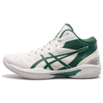 ASICS GELHOOP V16 Kulumiskindlad keskmise k&otilde;rgusega korvpallijalatsid Meeste Valge Roheline Tossud 1063A102-101 41.5