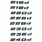 Auto pagasiruumi ABS kroomitud t&auml;hed m&auml;rk embleem kleebis BMW 2. seeriale 216i 218i 220i 225i 228i 230i 235i 240i F22 F23 F45 F46 220i h&otilde;be