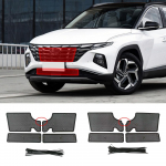 Hyundai Tucson UP esiv&otilde;redele putukav&otilde;rgu radiaatori kondensaatori kaitsekate, prahivastane liiv roostevaba teras Without Camera Model
