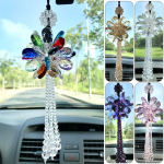 Crystal P&auml;ikeselill Tutt K&auml;sit&ouml;&ouml; ripats kroonlehed Auto rippuv ornament Auto tahavaatepeegel Decor Auto stiilitarvikud 01