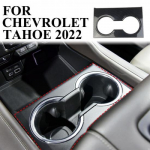 Carbon Fiber Style Inner Front central Cup Holder Trim Cover for Chevrolet Tahoe