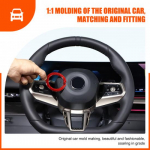 Red Soft Carbon Steering Wheel Emblem Ring Trim For BMW 5 Series G60 i5 2024+