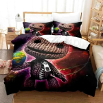 Sackboy Little Big Planet Voodipesukomplekt &Uuml;heinimese Twin T&auml;ism&otilde;&otilde;dus Queen King Suurusega Voodikomplekt T&auml;iskasvanu Laste Magamistoa Tekikoti Komplektid Anime Voodi 70x133cm 2pcs black