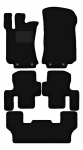 Dywaniki samochodowe welurowe czarne do: Mercedes R-klasa W251 minivan 7 os&oacute;b kr&oacute;tki (2005-2013)