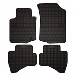 Dywaniki samochodowe gumowe do: Toyota Aygo I hatchback (2005-2014) - czarne, dopasowane