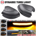 2 tk Volkswagen VW Golf 6 MK6 GTI R32 08-14 jaoks 2 tk Auto D&uuml;naamiline LED Suunatule Tagapeegli Blinker Indikaator