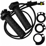 Heated Hand Grips with Waterproof Feature for ATV and Motorcycles Providing Quick Heat in Cold Weather Conditions