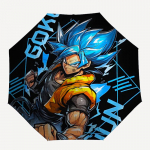 1 tk Goku Super Saiyan Blue Automaatselt avanev/sulguv kokkupandav vihmavari, tuulekindel 8-kodaraline konstruktsioon, kerge reisivihmavari naistele/meestele,a0902066