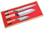 Yaxell Sekito Heisaku Nuga Santoku Sashimi ja V&auml;ike Deba Valmistatud juhendis Jaapani Noad Kalale Vasardatud Roostevabast Terasest Komplekt Nuga, Nuga, Nuga.