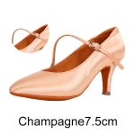 Naiste pehme tallaga valssikingad Moodsad kingad Naiste tantsukingad Moodsad tantsukingad 6,5 cm kontsaga Suede-7.5cm-38 &scaron;ampanjav&auml;rvi